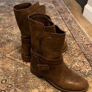 Diba Dark Brown Combat Boots